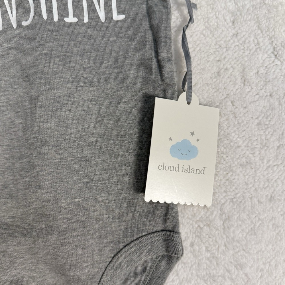 Baby 2-Pk Short Sleeve Bodysuit HELLO SUNSHINE 18 M Cloud Island New - Picture 8 of 9